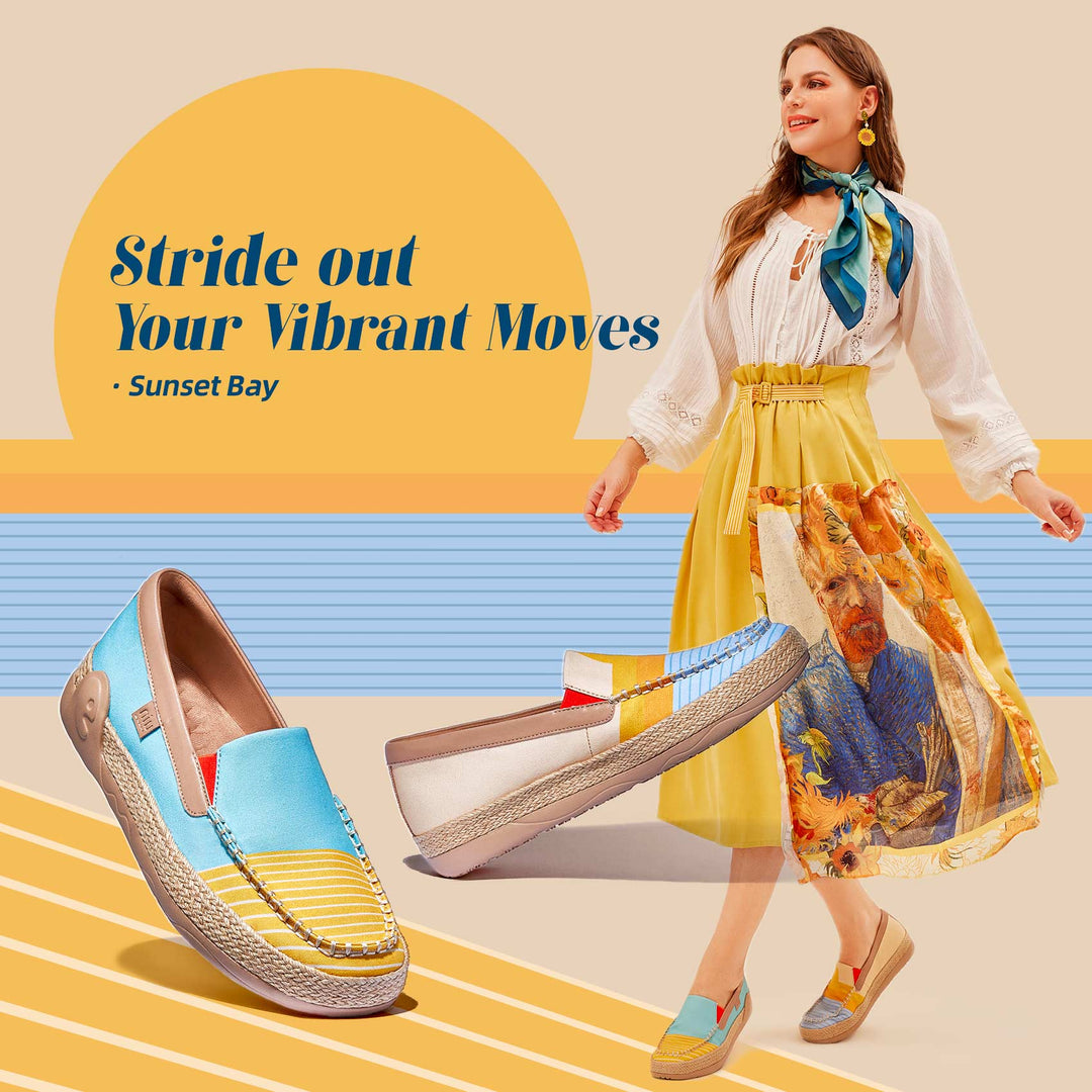 UIN Women's Espadrilles Slip On Lightweight Walking Casual Loafers