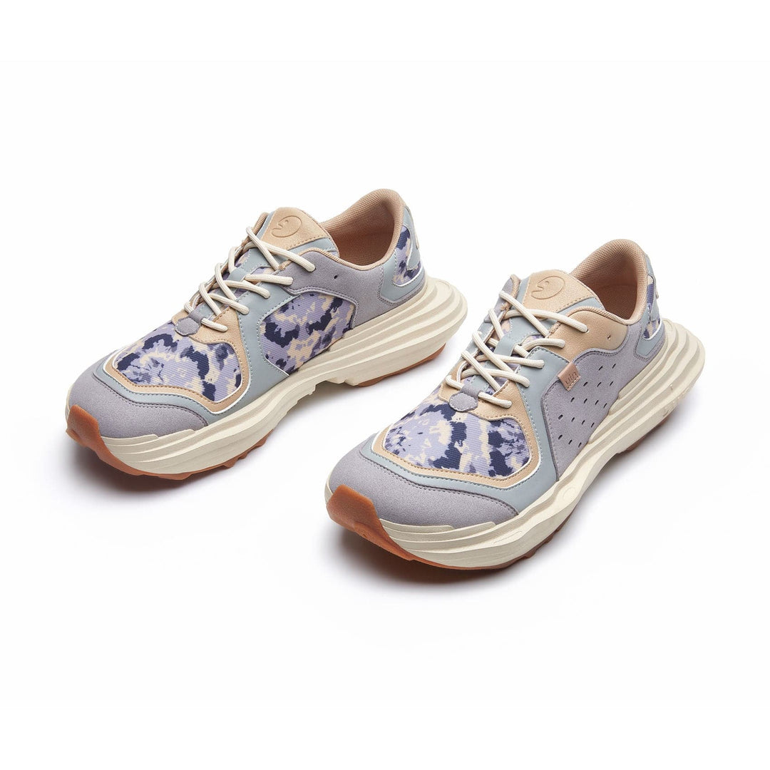 Misty Wetland Rock Layer B3 Men Art Travel Shoes UIN FOOTWEAR