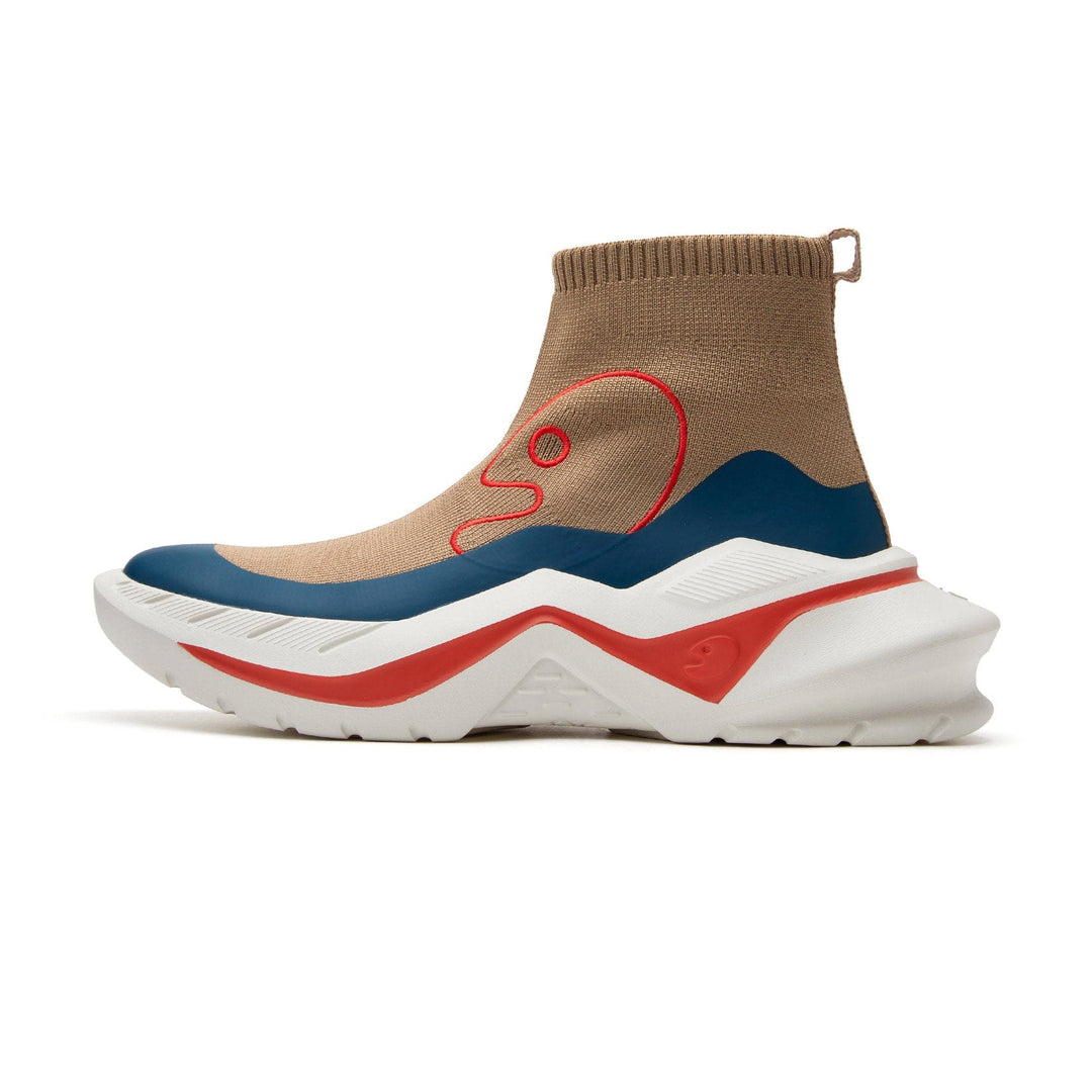 UIN Men's Chunky Fashion Sneakers Walking Casual Comfortable Art