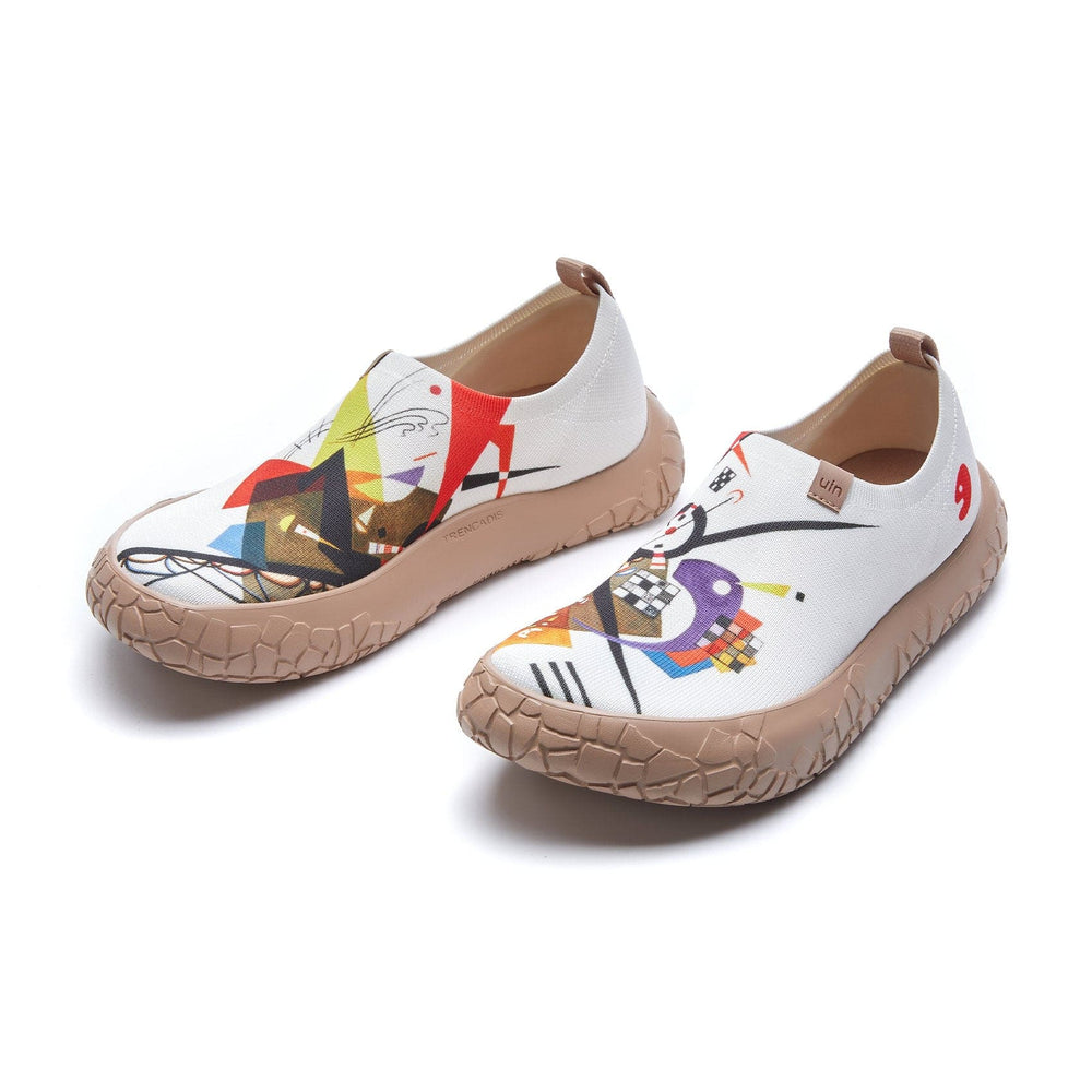 UIN Footwear Men Vassily Kandinsky Auf Weiss II Toledo IV Men Canvas loafers