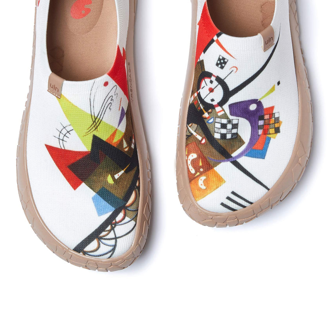 UIN Footwear Men Vassily Kandinsky Auf Weiss II Toledo IV Men Canvas loafers
