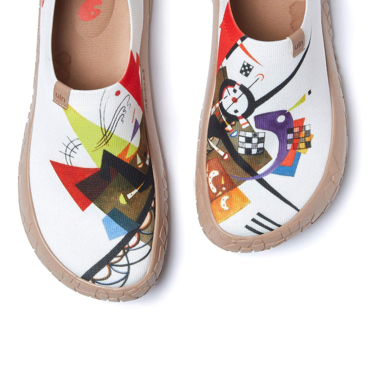 UIN Footwear Men Vassily Kandinsky Auf Weiss II Toledo IV Men Canvas loafers