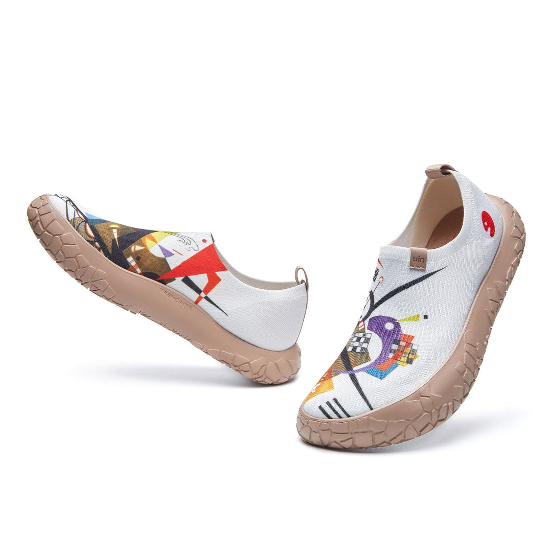 UIN Footwear Men Vassily Kandinsky Auf Weiss II Toledo IV Men Canvas loafers