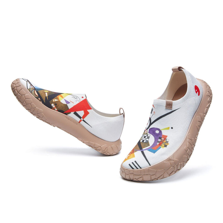 UIN Footwear Men Vassily Kandinsky Auf Weiss II Toledo IV Men Canvas loafers