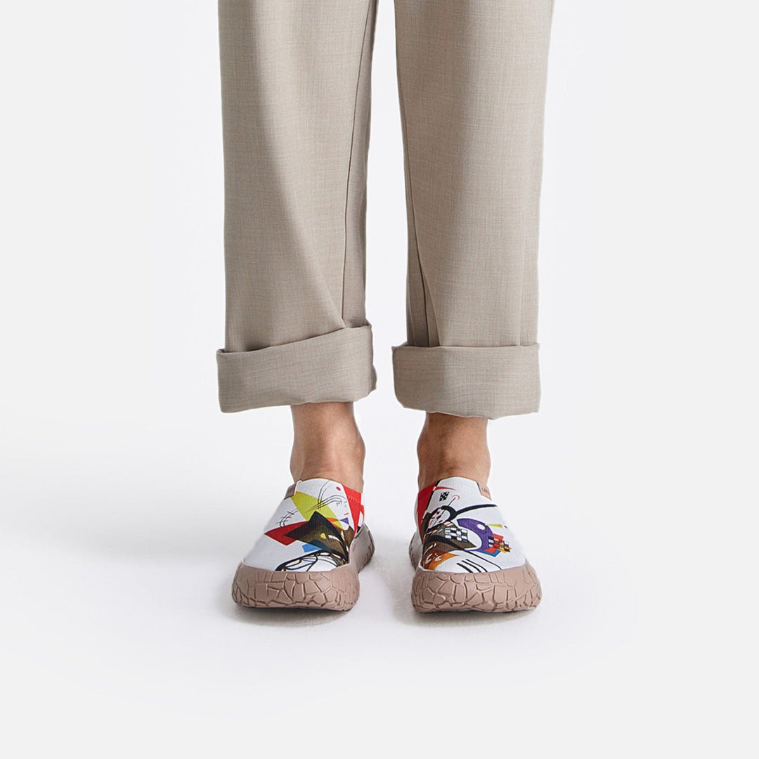 UIN Footwear Men Vassily Kandinsky Auf Weiss II Toledo IV Men Canvas loafers