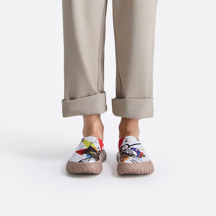 UIN Footwear Men Vassily Kandinsky Auf Weiss II Toledo IV Men Canvas loafers