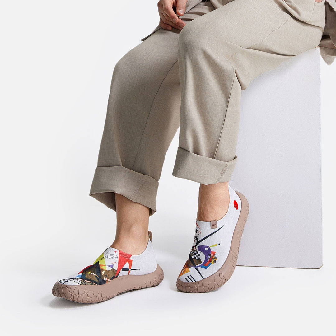 UIN Footwear Men Vassily Kandinsky Auf Weiss II Toledo IV Men Canvas loafers