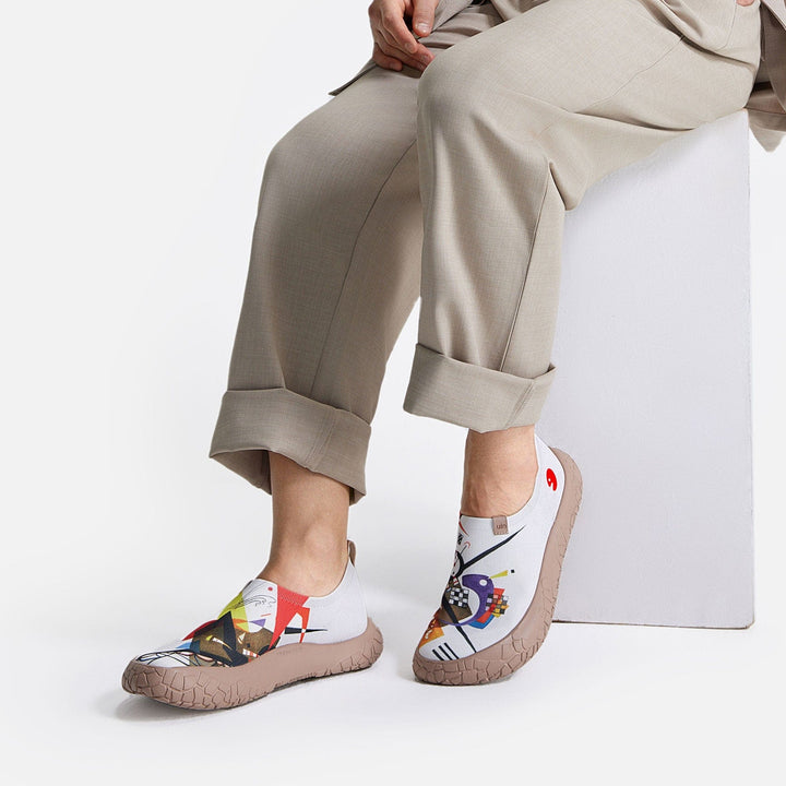 UIN Footwear Men Vassily Kandinsky Auf Weiss II Toledo IV Men Canvas loafers