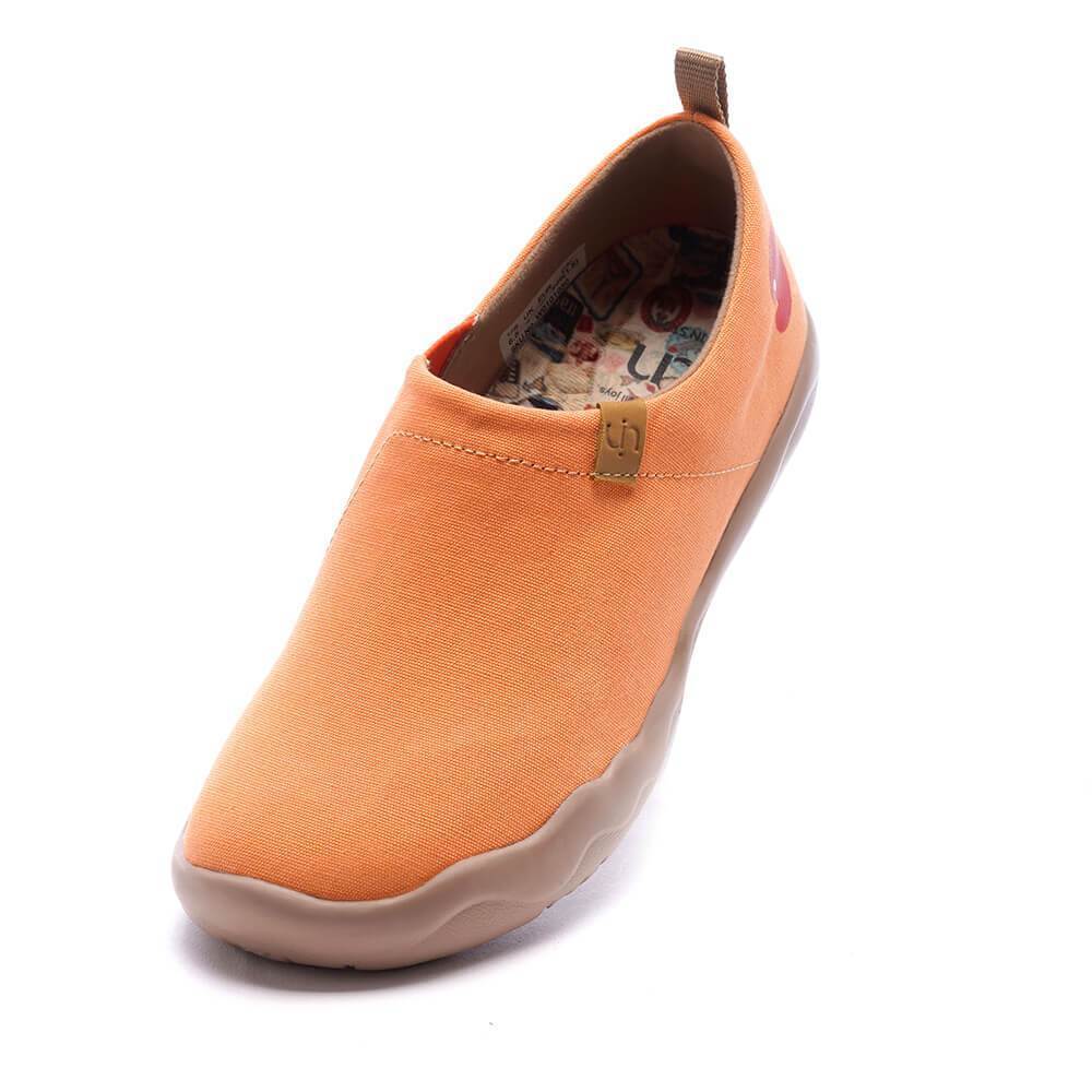 UIN Footwear Women Toledo Orange Canvas loafers
