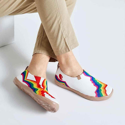 Rainbow Love Man White Men UIN Footwear 