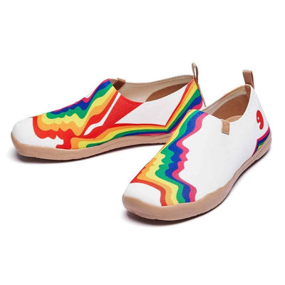 Rainbow Love Woman White Women UIN Footwear 
