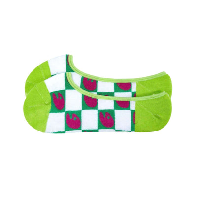 Checkerboard Green Women Socks Accesory UIN No-show Sock 