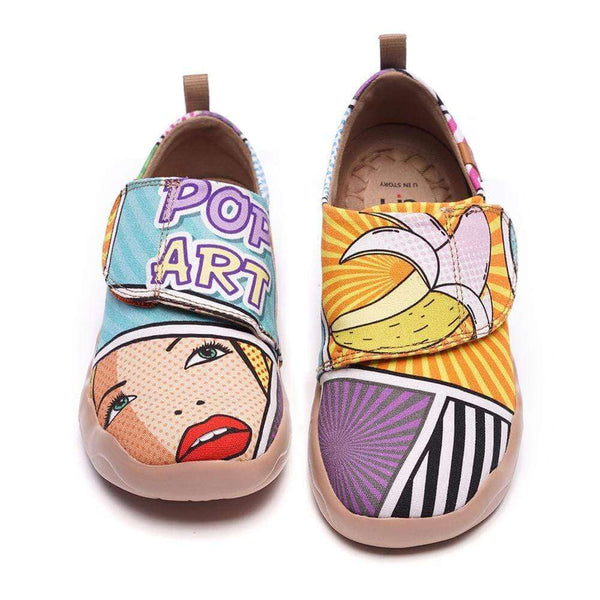 POP ART Trendy Cartoon Design Painted Kids Shoes Kid UIN 