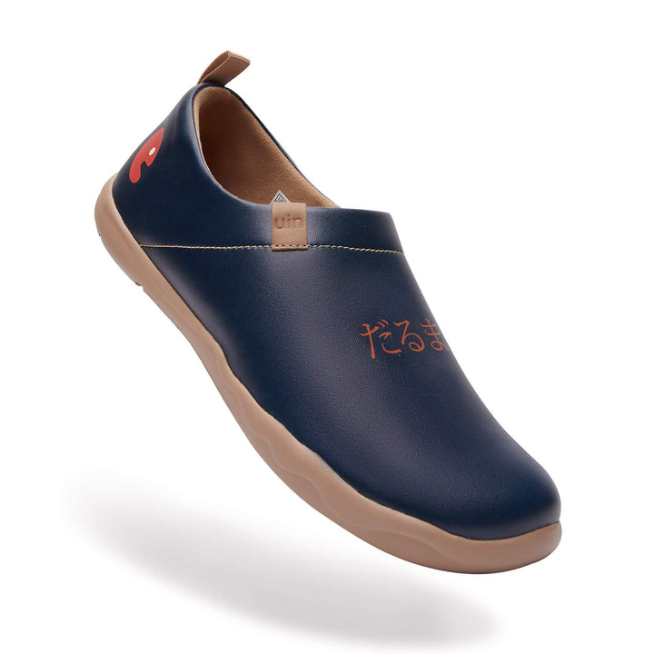 UIN Footwear Men Daruma-Deep Blue Canvas loafers