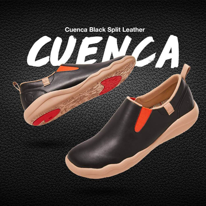 Cuenca Black Split Leather Men Men UIN 