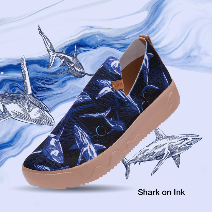 UIN Footwear Men Shark on Ink Fuerteventura I Men Canvas loafers