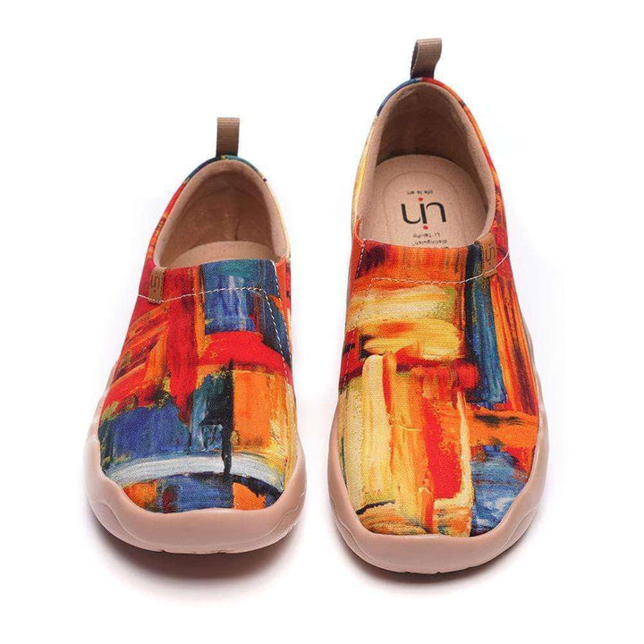 COLOR BRUSH Art Canvas Loafers for Women Women UIN 