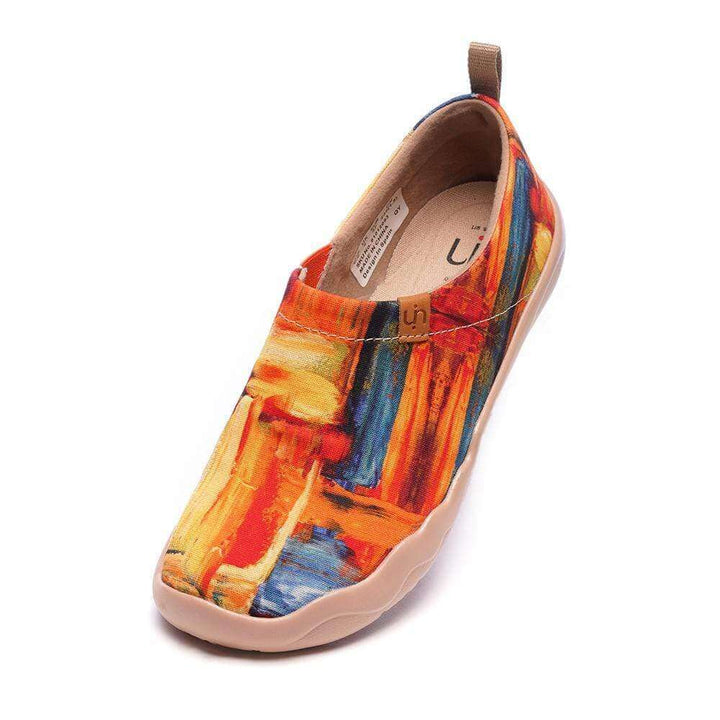 COLOR BRUSH Art Canvas Loafers for Women Women UIN 