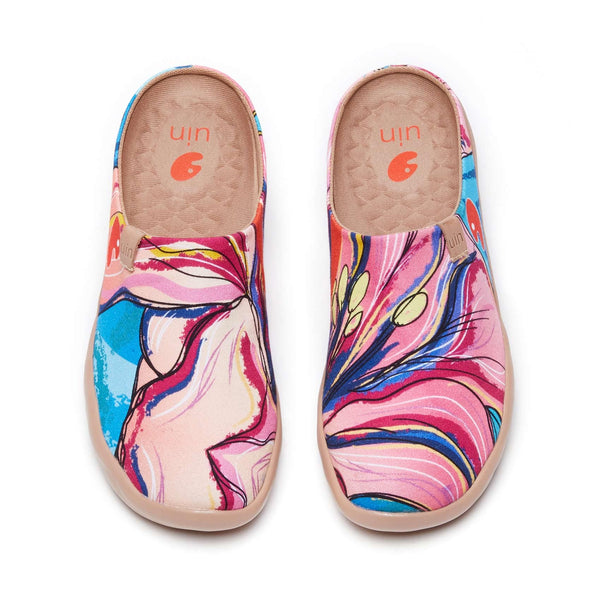 UIN Footwear Women Lily Blossom Malaga slipper Women Canvas loafers