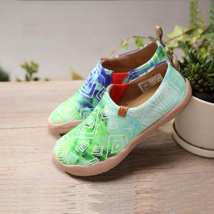 LOVE IN SPRING Abstract Painting Shoes For Lady Women UIN 