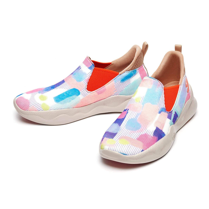 UIN Footwear Women Neon Kingdom Mijas II Canvas loafers