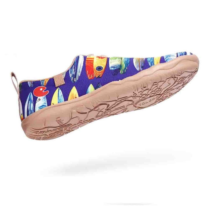 UIN Footwear Women Shark or Surfboard Canvas loafers