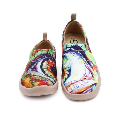 THE EYE Abstract Art Painted Shoes for Women Women UIN 