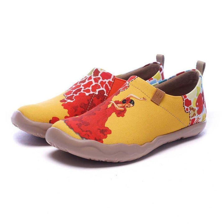 VIVA LA VIDA Women Art Painted Slip-on Shoes Women UIN 